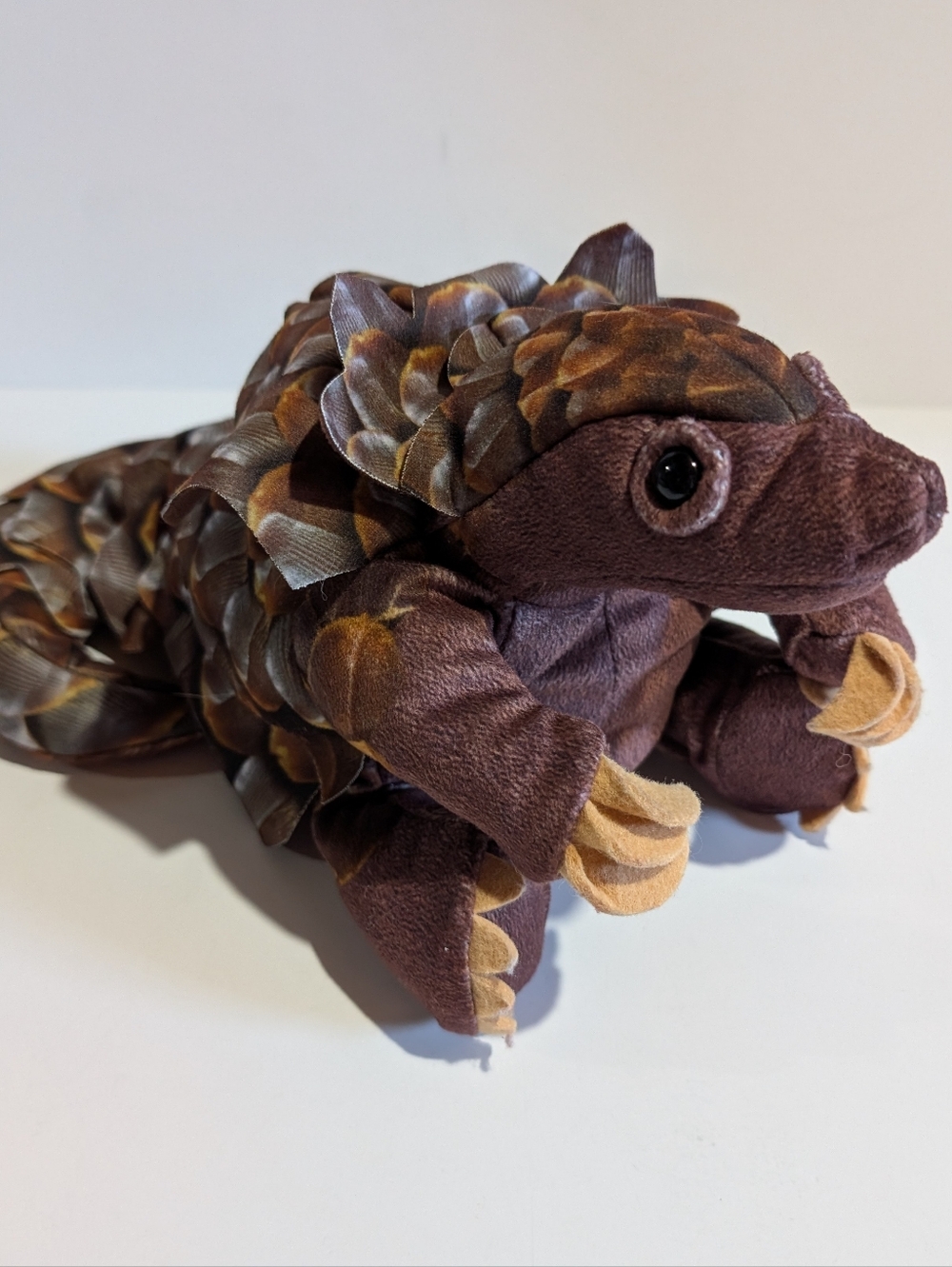 Folkmanis Pangolin Anteater Hand Puppet Full Body Plush Realistic Animal Toy